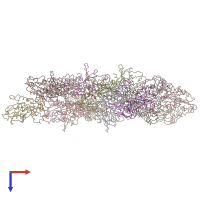 PDB entry 5ai7 coloured by chain, top view.