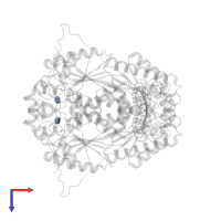 6-O-phosphono-beta-D-fructofuranose in PDB entry 5ajw, assembly 1, top view.