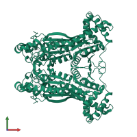 6-phosphofructo-2-kinase/fructose-2,6-bisphosphatase 3 in PDB entry 5ajz, assembly 1, front view.