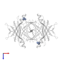 DIMETHYL SULFOXIDE in PDB entry 5aks, assembly 1, top view.