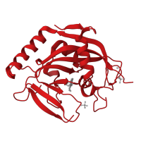 The deposited structure of PDB entry 5al5 contains 2 copies of CATH domain 3.90.228.10 (Phosphoenolpyruvate Carboxykinase; domain 3) in Poly [ADP-ribose] polymerase tankyrase-2. Showing 1 copy in chain B.