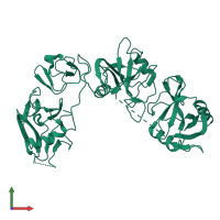 C-type mannose receptor 2 in PDB entry 5ao6, assembly 1, front view.