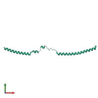 PDB entry 5apz coloured by chain, front view.