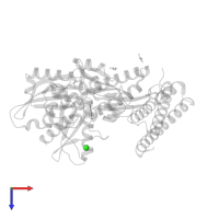 CHLORIDE ION in PDB entry 5aqr, assembly 2, top view.