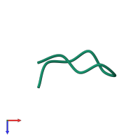 PDB entry 5awl coloured by chain, top view.