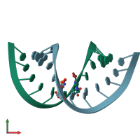 PDB entry 5ay3 coloured by chain, front view.