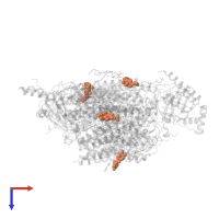 CHOLIC ACID in PDB entry 5b1a, assembly 1, top view.
