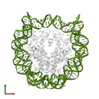 DNA (145-MER) in PDB entry 5b24, assembly 1, front view.