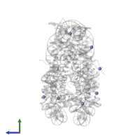 MANGANESE (II) ION in PDB entry 5b2j, assembly 1, side view.