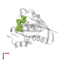 PHOSPHOAMINOPHOSPHONIC ACID-GUANYLATE ESTER in PDB entry 5b2z, assembly 1, top view.