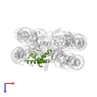 Histone H2A.Z in PDB entry 5b32, assembly 1, top view.