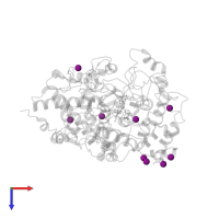 IODIDE ION in PDB entry 5b72, assembly 1, top view.