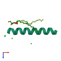 PDB entry 5c02 coloured by chain, top view.