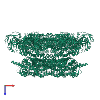 Transitional endoplasmic reticulum ATPase in PDB entry 5c1a, assembly 1, top view.
