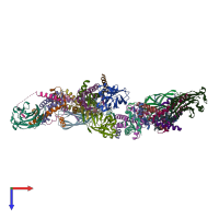 PDB entry 5c3i coloured by chain, top view.