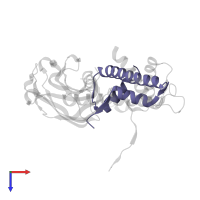 Histone H4 in PDB entry 5c3i, assembly 1, top view.