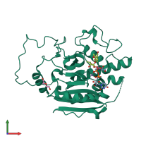PDB entry 5c47 coloured by chain, front view.