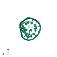 PDB entry 5c5w coloured by chain, side view.