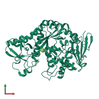 PDB entry 5c8b coloured by chain, front view.