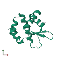 PDB entry 5c8h coloured by chain, front view.