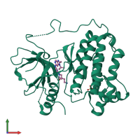 PDB entry 5c8n coloured by chain, front view.