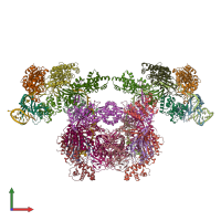 PDB entry 5cd4 coloured by chain, front view.