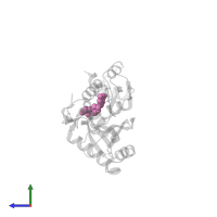 2'-DEOXYGUANOSINE-5'-TRIPHOSPHATE in PDB entry 5chg, assembly 2, side view.
