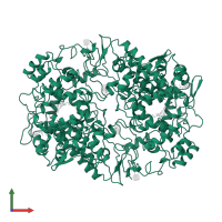 Prostaglandin G/H synthase 2 in PDB entry 5cox, assembly 1, front view.