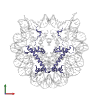 Histone H2A type 1-B/E in PDB entry 5cpj, assembly 1, front view.