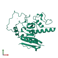 Fucosylglycoprotein alpha-N-acetylgalactosaminyltransferase soluble form in PDB entry 5cqo, assembly 1, front view.