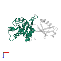 SdeA in PDB entry 5cra, assembly 2, top view.