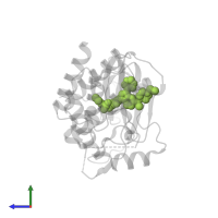 N-(3-{5-[(1-ethylpiperidin-4-yl)(methyl)amino]-3-(pyrimidin-5-yl)-1H-pyrrolo[3,2-b]pyridin-1-yl}-2,4-difluorophenyl)propane-1-sulfonamide in PDB entry 5csx, assembly 1, side view.