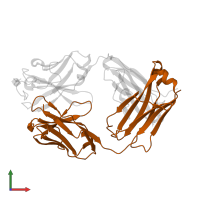 GANTENERUMAB FAB FRAGMENT LIGHT CHAIN in PDB entry 5csz, assembly 1, front view.