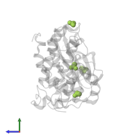 ACETATE ION in PDB entry 5cvg, assembly 1, side view.