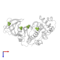 ACETATE ION in PDB entry 5cvg, assembly 1, top view.