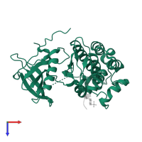 Epidermal growth factor receptor in PDB entry 5czi, assembly 1, top view.