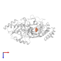 GLYCEROL in PDB entry 5d0b, assembly 1, top view.