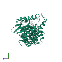 Dynamin-1 in PDB entry 5d3q, assembly 1, side view.