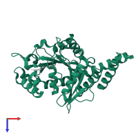 Dynamin-1 in PDB entry 5d3q, assembly 1, top view.