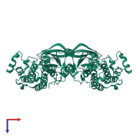 Epidermal growth factor receptor in PDB entry 5d41, assembly 1, top view.