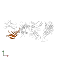 Beta-2-microglobulin in PDB entry 5d7i, assembly 2, front view.