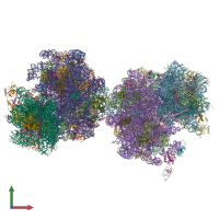 PDB entry 5dc3 coloured by chain, front view.