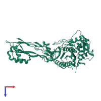 Peptidoglycan D,D-transpeptidase FtsI in PDB entry 5df9, assembly 1, top view.
