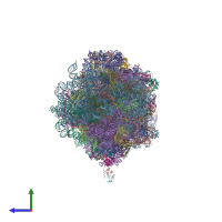 PDB entry 5dgv coloured by chain, side view.
