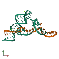 PDB entry 5dh6 coloured by chain, front view.