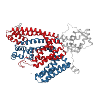 The deposited structure of PDB entry 5dqq contains 2 copies of Pfam domain PF00520 (Ion transport protein) in Two pore calcium channel protein 1. Showing 2 copies in chain A.