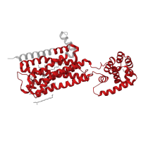 The deposited structure of PDB entry 5dsg contains 2 copies of Pfam domain PF00001 (7 transmembrane receptor (rhodopsin family)) in Endolysin. Showing 1 copy in chain B.