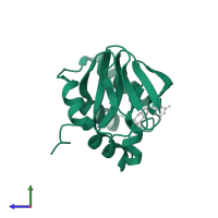 cGMP-dependent protein kinase in PDB entry 5e16, assembly 1, side view.