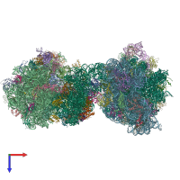 PDB entry 5e7k coloured by chain, top view.