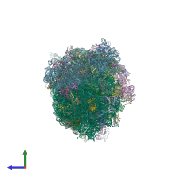 PDB entry 5e81 coloured by chain, side view.